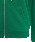 Felpa con cappuccio e zip #verde