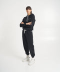 Joggers con logo ricamato #nero