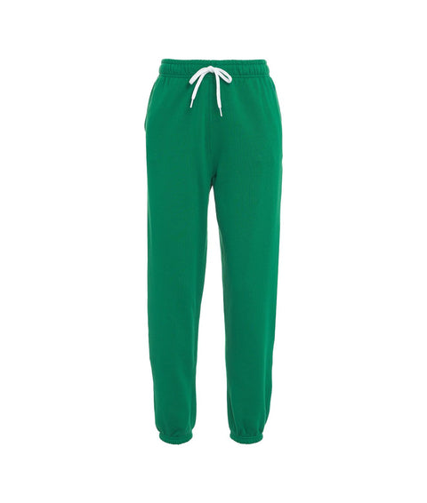 Joggers con logo ricamato #verde