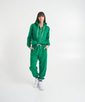 Joggers con logo ricamato #verde