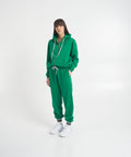 Joggers con logo ricamato #verde