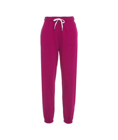 Joggers con logo ricamato #pink