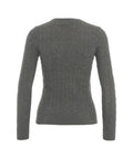 Maglione in lavorazione intrecciata #grigio