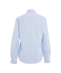 Camicia con logo ricamato #blu