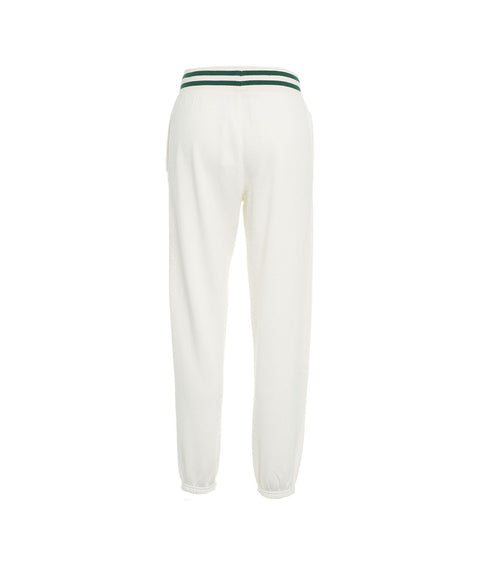 Pantaloni jogging con dettagli logo #bianco