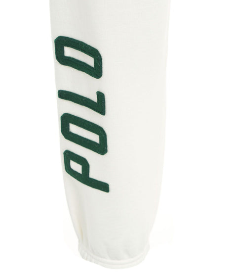 Pantaloni jogging con dettagli logo #bianco