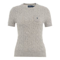 Maglione in maglia a treccia #grigio