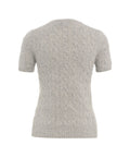 Maglione in maglia a treccia #grigio