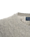 Maglione in maglia a treccia #grigio