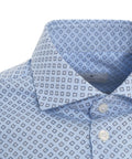 Camicia con stampa geometrica #blu