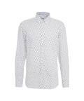 Camicia button-down con stampa floreale #bianco