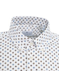 Camicia button-down con stampa floreale #bianco