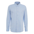 Camicia button-down con stampa floreale #blu