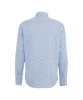 Camicia button-down con stampa floreale #blu