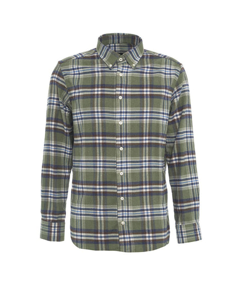 Camicia di flanella con motivo a quadri #verde