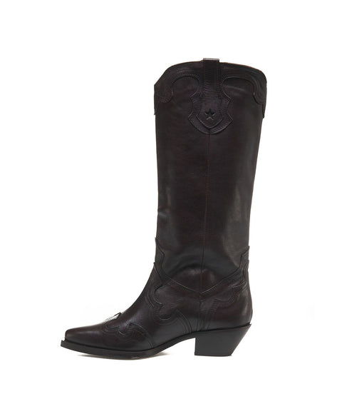 Western boots #marrone