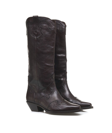 Western boots #marrone