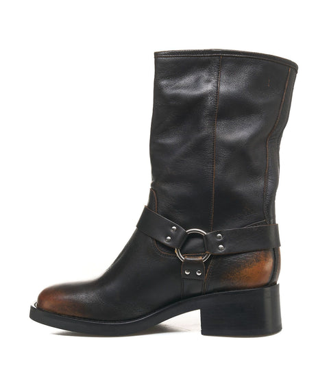 Biker Boots #marrone