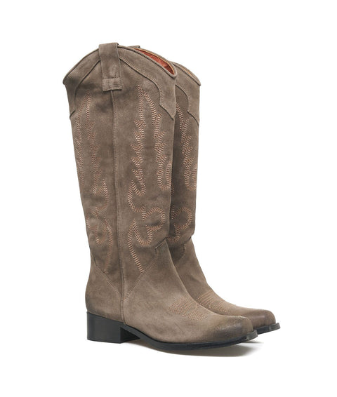 Western boots #marrone