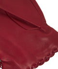 Guanti in pelle nappa #rosso