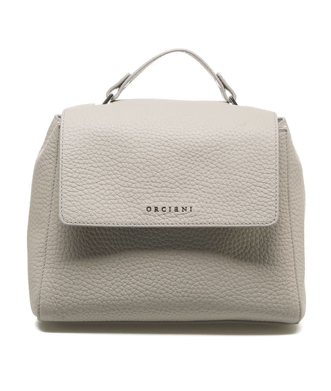 Borsa a mano in nappa "Sveva Soft Small" #grigio