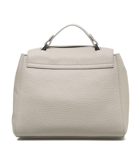 Borsa a mano in nappa "Sveva Soft Small" #grigio