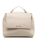 Borsa a mano in nappa "Sveva Soft Small" #beige