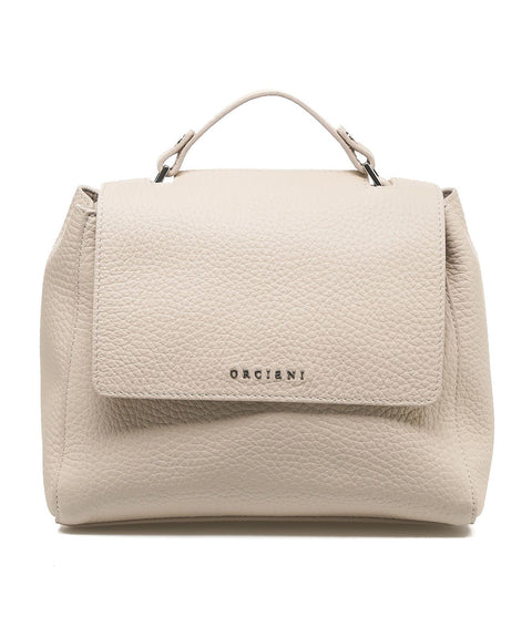 Borsa a mano in nappa "Sveva Soft Small" #beige