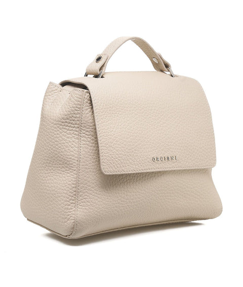 Borsa a mano in nappa "Sveva Soft Small" #beige