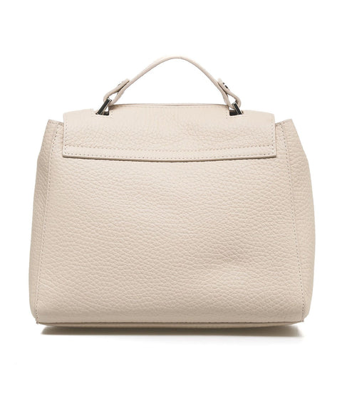 Borsa a mano in nappa "Sveva Soft Small" #beige