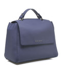 Borsa a mano in nappa "Sveva Soft Small" #blu