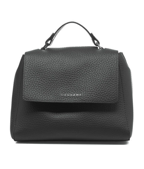 Borsa a mano in nappa "Sveva Soft Small" #nero