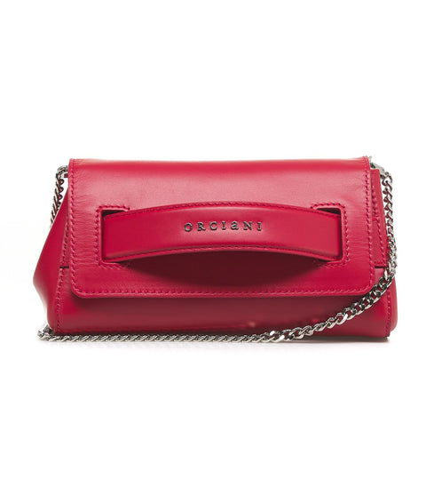 Mini borsa a mano in pelle #rosso