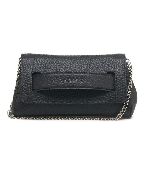 Mini borsa a mano in nappa #nero