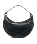 Moon bag in effetto cocco #nero