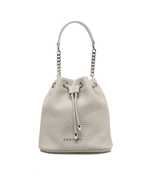 Mini borsa a secchiello #grigio