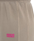 Pantaloni jogger con logo #marrone