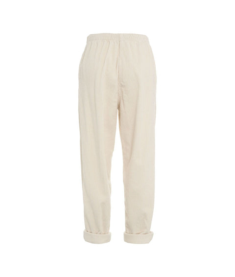 Pantaloni in velluto a coste 'Padow' #bianco