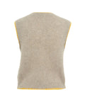 Gilet 'Bymi' in misto alpaca #grigio