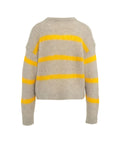 Pullover in maglia a righe 'Bymi' #beige