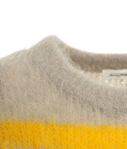 Pullover in maglia a righe 'Bymi' #beige