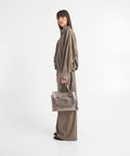 Camica in eco pelle 'Brown' #marrone