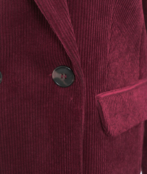 Blazer in velluto a coste 'Lafayette' #rosso