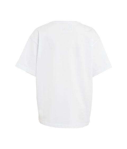 T-shirt con stampa del logo 'Howard' #bianco