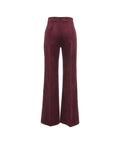 Pantaloni svasati 'King' in velluto a coste #rosso