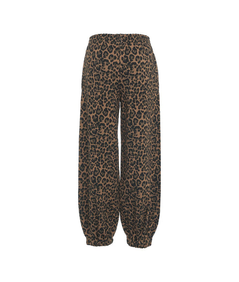 Pantalone da jogging in animalier 'Hampshire' #marrone