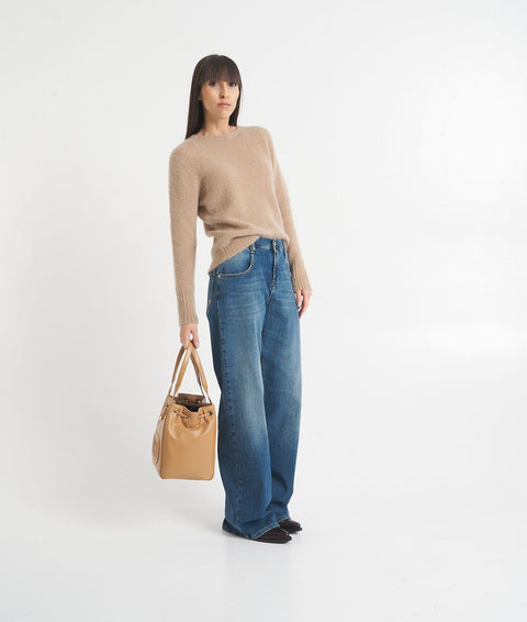 Borsa Bucket 'Lea' #beige