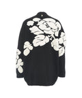 Jacquard cardigan oversize #nero