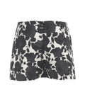 Mini skort in jacquard con stampa #nero