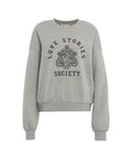 Felpa con scritta logo #grigio